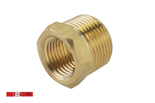 [5100182]  Brass Reducer Bushing 3/4" MNPT x 1/2" FNPT