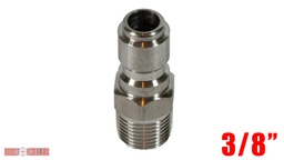 [5100200] 3/8" Stainless Steel Male Plug