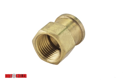 [5100646]  Brass Reducer Coupling 1/2" FNPT x 1/4" FNPT