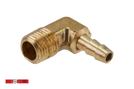 [5100657]  Brass Hose Barb Elbow Adapter 1/4" MNPT x 1/4" Barb