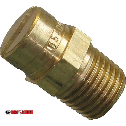 [5000165]  Threaded 1/4" MNPT BRASS Nozzle 10.0-65 degree 