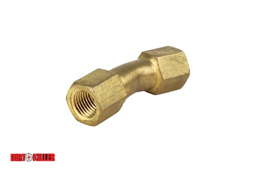 [5100001]  Brass Bent Lance Adapter 1/4" FNPT x FNPT  BA5347