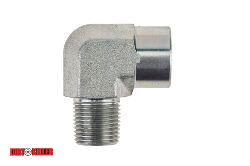 [5100475]  Steel Street 90 degree  Elbow 3/8" FNPT x 3/8" MNPT