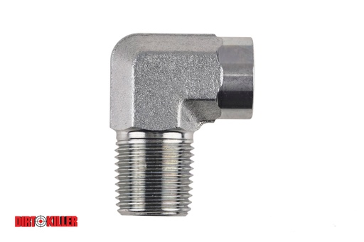 [5100481]  Steel Street Reducing 90 degree  Elbow 3/8" FNPT x 1/2" MNPT