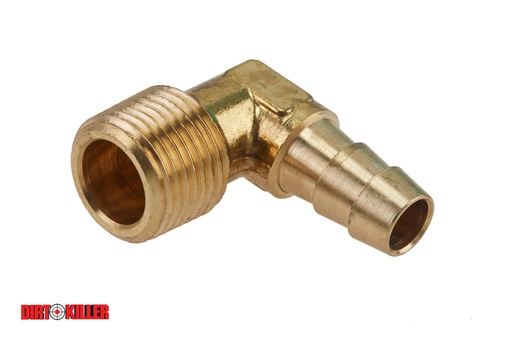 [5100658]  Brass Hose Barb Elbow Adapter 3/8" MNPT x 3/8" Barb