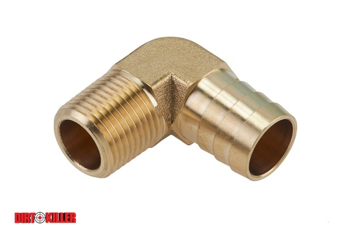 [5100659]  Brass Hose Barb Elbow Adapter 1/2" MNPT x 3/4" Barb