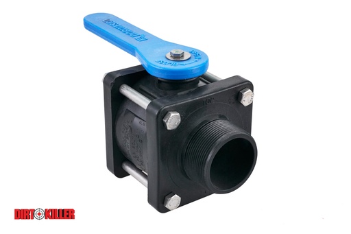 [5400030]  Poly-Bolted 2" Full Port Ball Valve MNPT x FNPT
