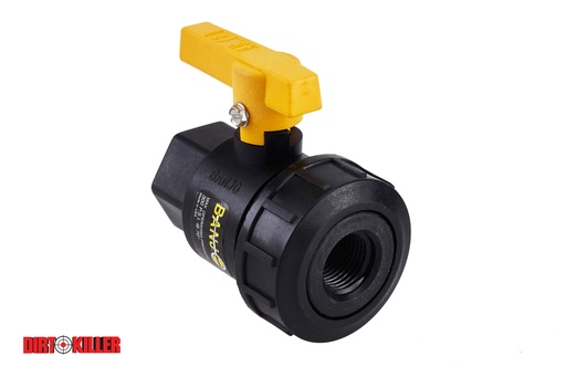 [5400034]  Banjo Single Union Valve 3/4" FNPT Full Port Poly UV075FP