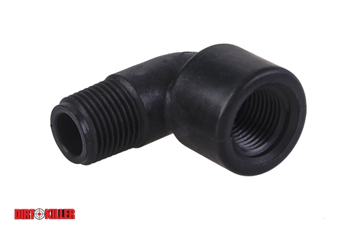 [5600107]  Poly Street 90 degree  Elbow 1/2" FNPT x 1/2" MNPT