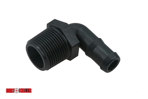 [5600149]  Poly Hose Barb 90 degree  Elbow 1" MNPT x 3/4" Barb