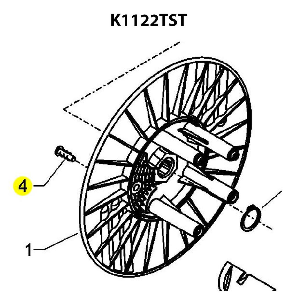 [9743018] Kränzle Plastic Screw 5.0 x 20 for K1122TST