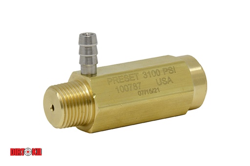[9800658] Adjustable Pressure Relief Valve 1000-6000PSI, 3/8" MNPT